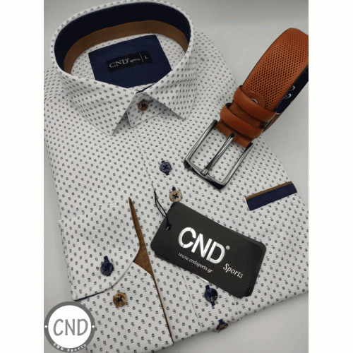Πουκάμισο CND Sports 260-1 White Πουκάμισο CND Sports 260-1 White