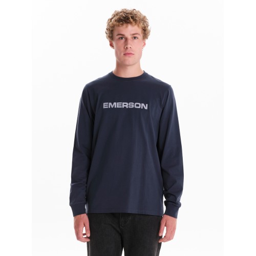 Μπλούζα μακρύ μανίκι  Emerson 242.EM31.01 Stone Blue Μπλούζα μακρύ μανίκι  Emerson 242.EM31.01 Stone Blue