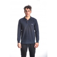 Πόλο Μακρυμάνικο Basic Paco 2481841-02 Navy