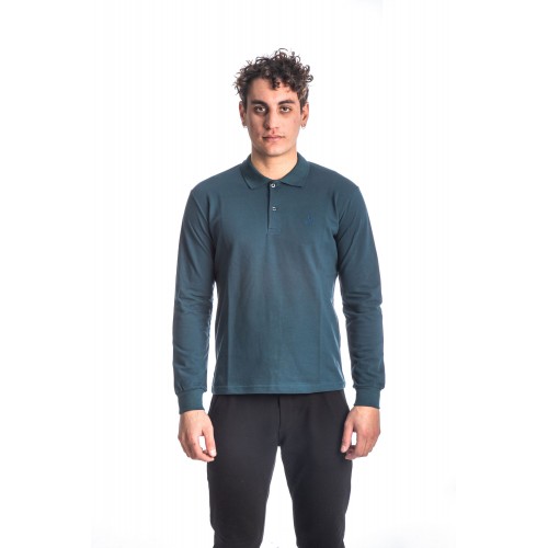 Πόλο Μακρυμάνικο Basic Paco 2481841-04 Teal Πόλο Μακρυμάνικο Basic Paco 2481841-04 Teal