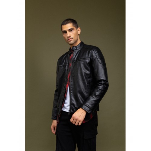 Μπουφάν Δερματίνη Biston 52-201-105 Black