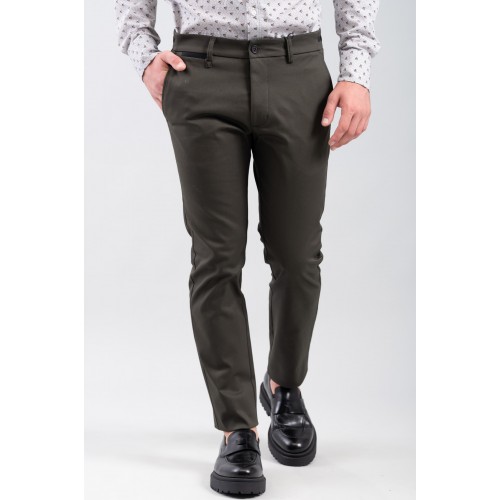Παντελόνι Vittorio 500-2425-COMO Olive-Black Παντελόνι Vittorio 500-2425-COMO Olive-Black