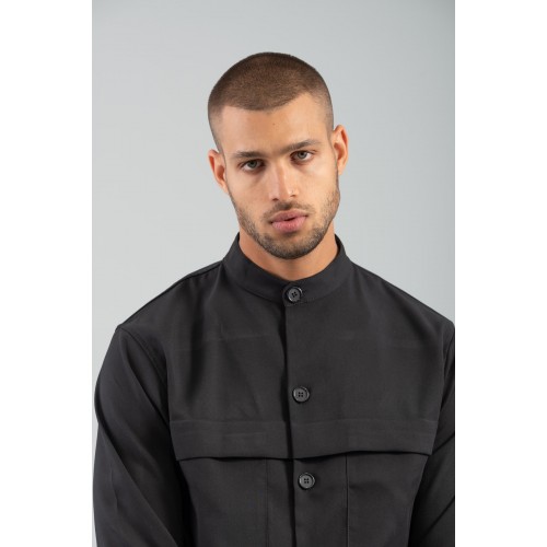 Πουκάμισο Overshirt Vittorio 300-2425-Pantova Black Πουκάμισο Overshirt Vittorio 300-2425-Pantova Black