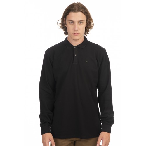 Πόλο Μακρυμάνικο Rebase 242-RPS-3000 Black