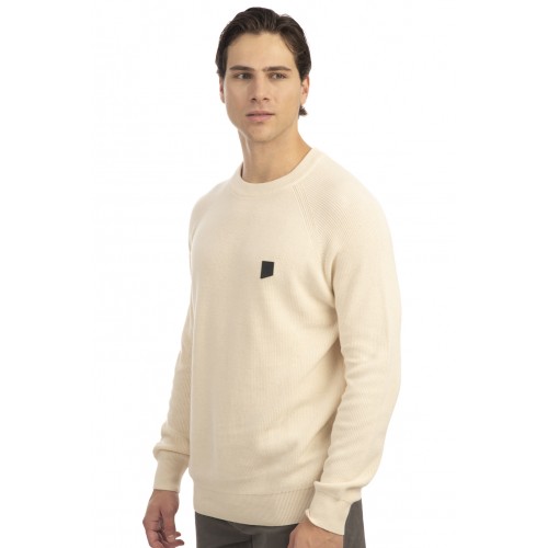 Πλεκτό Rebase 242-RKNIT-8009 Off White Πλεκτό Rebase 242-RKNIT-8009 Off White