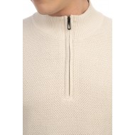 Πλεκτό Half Zip Rebase 242-RKNIT-8012 Ice