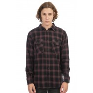 Πουκάμισο Rebase 242-RGS-5007 Black Plum