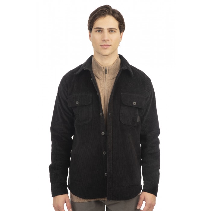Πουκάμισο Κοτλέ Overshirt Rebase 242-RGS-5003 Black Ζακέτες
