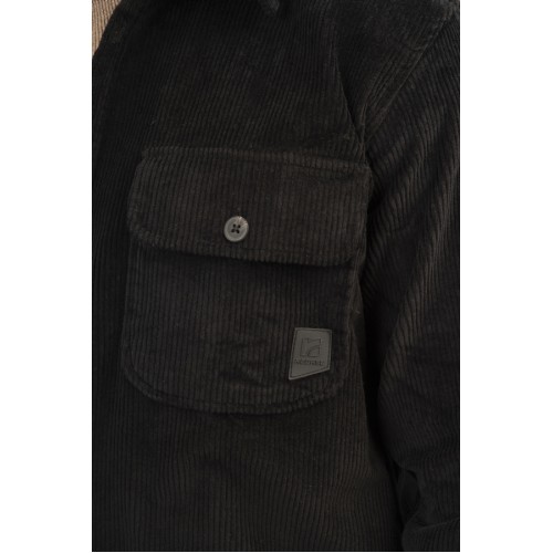 Πουκάμισο Κοτλέ Overshirt Rebase 242-RGS-5003 Black Πουκάμισο Κοτλέ Overshirt Rebase 242-RGS-5003 Black