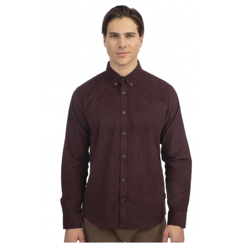 Πουκάμισο Κοτλέ Rebase 242-RGS-5005 Aubergine