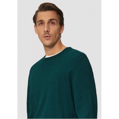 Πουλόβερ s.Oliver Basic 2143173 67W0 Πετρόλ Πουλόβερ s.Oliver Basic 2143173 67W0 Πετρόλ