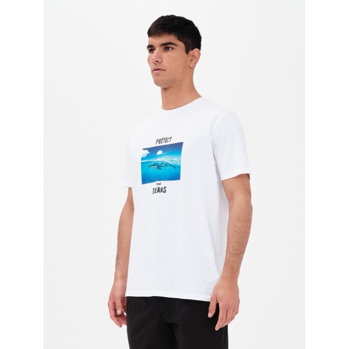 Μπλούζα BASEHIT 221.BM33.44 White T-Shirt