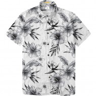 Πουκάμισο Κοντομάνικο Rebase RGS-539S Floral White