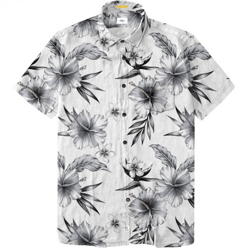 Πουκάμισο Κοντομάνικο Rebase RGS-539S Floral White