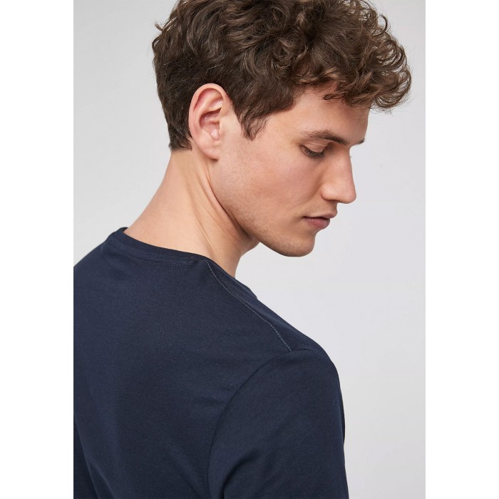Μπλούζα Μονόχρωμη  s.Oliver 2057430 5978 Navy T-Shirt