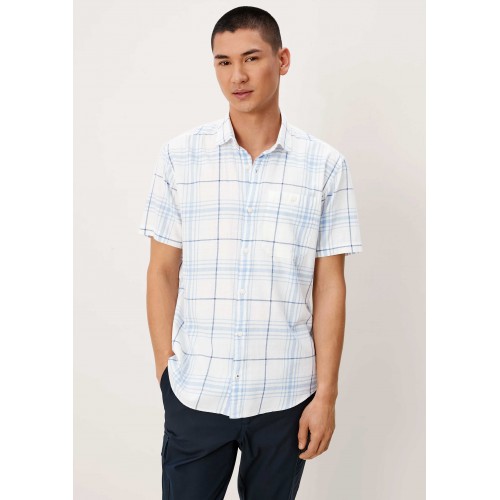 Πουκάμισο Κοντομάνικο s.Oliver 2111500 02N5 Ecru