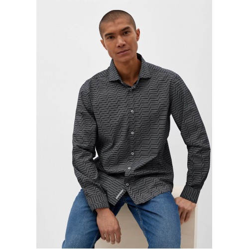 Πουκάμισο s.Oliver 2127457 59A1 Navy Πουκάμισο s.Oliver 2127457 59A1 Navy