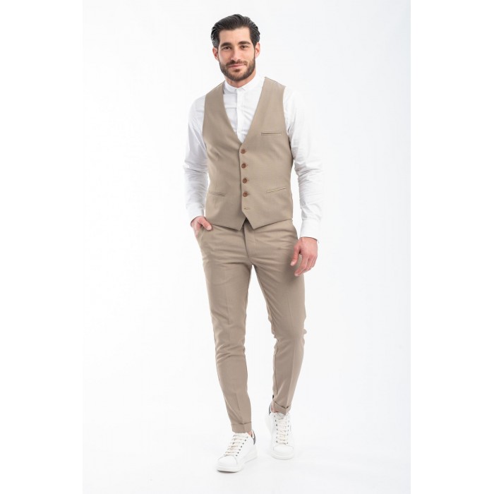 Παντελόνι Vittorio  500-23-Modena Beige Chinos