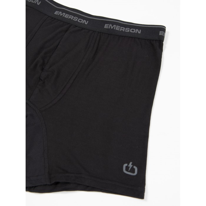 2 Boxers Men Underwear Emerson 232.EM06.05 Black Αξεσουάρ