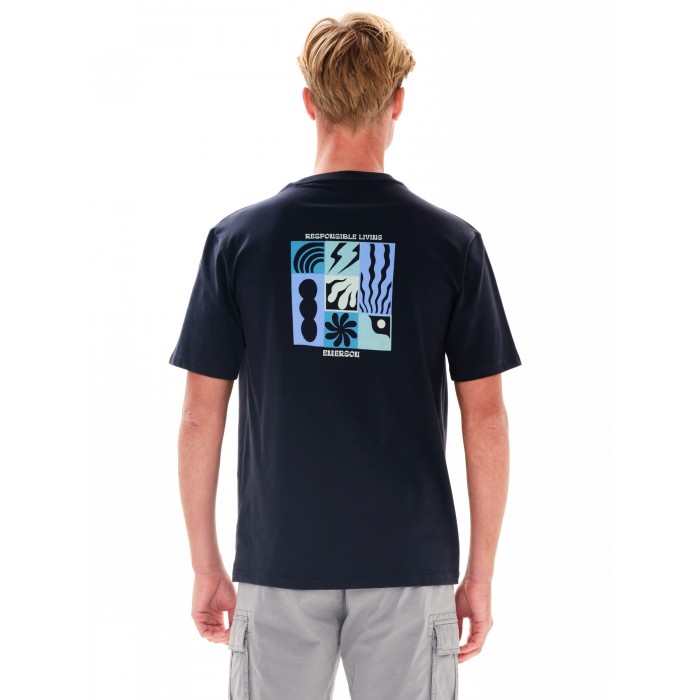 Μπλούζα Emerson 241.EM33.15 Off Black T-Shirt