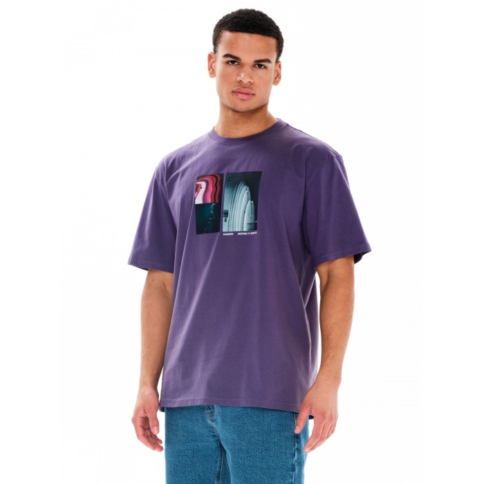 Μπλούζα Emerson 241.EM33.27 Dark Purple T-Shirt