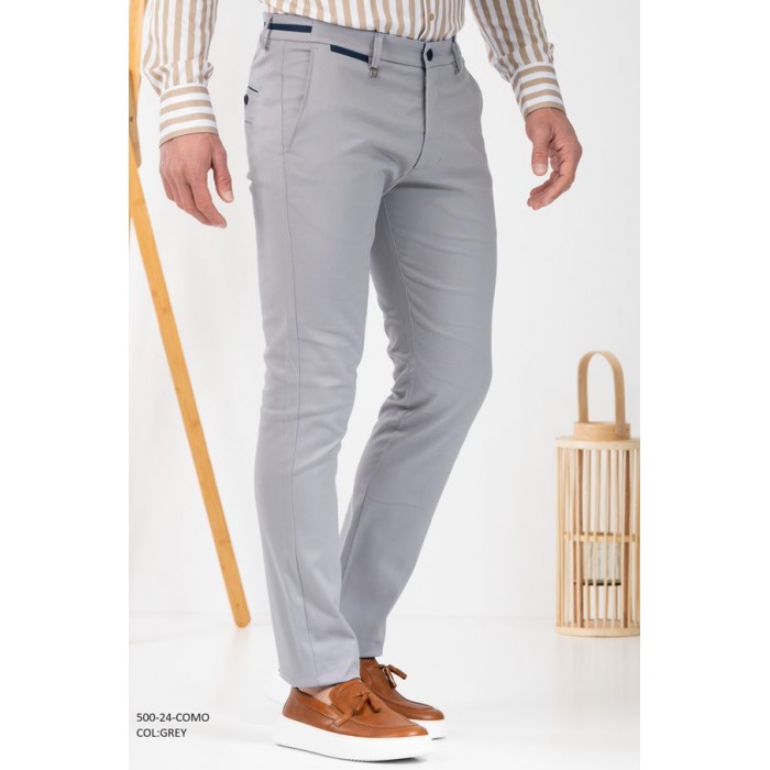 Παντελόνι Vittorio 500-24-COMO Grey Chinos