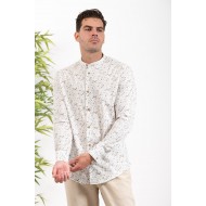 Πουκάμισο Μάο Vittorio 800-24-011 Beige