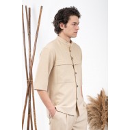 Σακάκι Overshirt Vittorio 300-24-MONTERI Beige