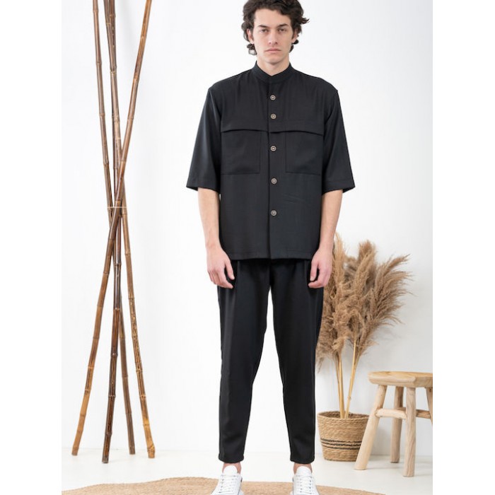 Σακάκι Overshirt Vittorio 300-24-MONTERI Black Σακάκι-Κοστούμι 