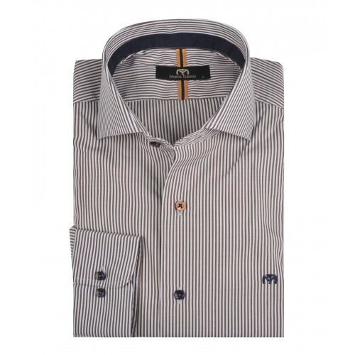 Πουκάμισο Makis Tselios P4782.4 Brown  Πουκάμισο Makis Tselios P4782.4 Brown