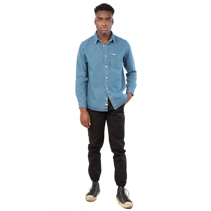 Παντελόνι Chinos Jogger Rebase 241-RCP-404 Black Παντελόνια