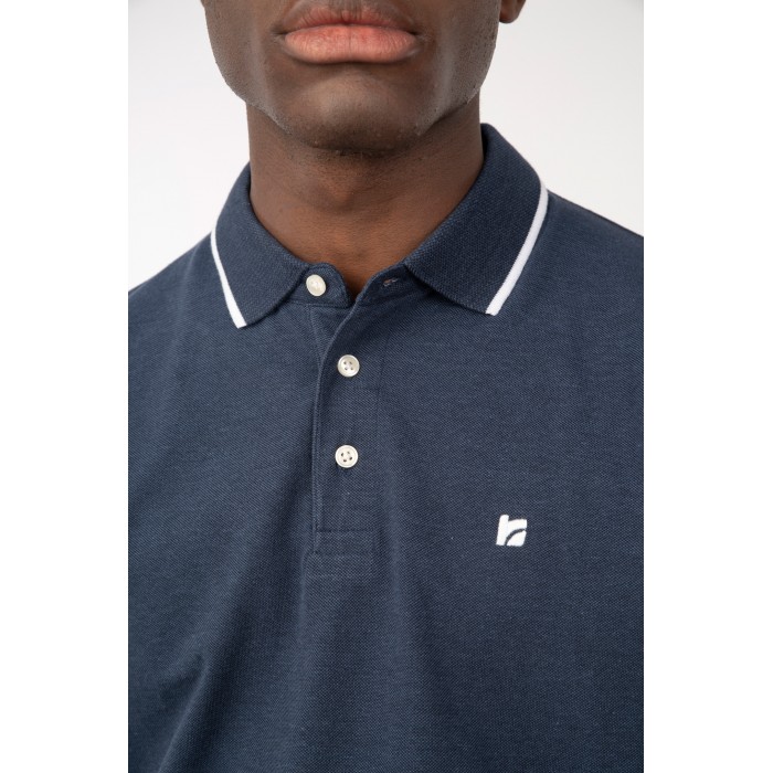Πόλο Rebase 241-RPS-302 Indigo Melange Polo