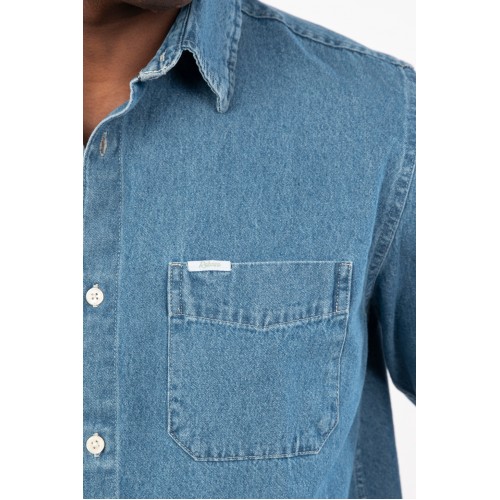 Πουκάμισο Jean Rebase 241-RGS-588 Denim Blue