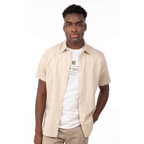 Πουκάμισο Rebase 241-RGS-579 Beige