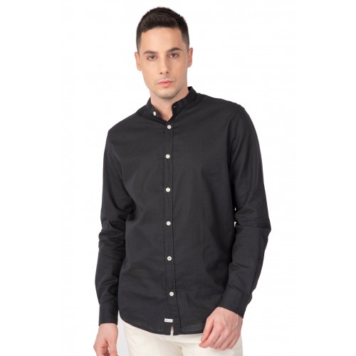 Πουκάμισο Μάο Rebase 241-RGS-581 Black