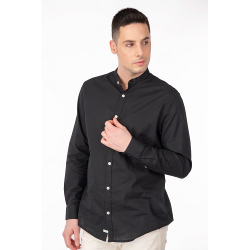 Πουκάμισο Μάο Rebase 241-RGS-581 Black