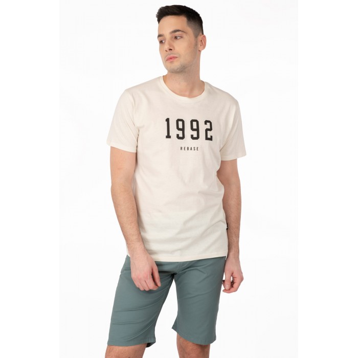 Μπλούζα Rebase 241-RTS-261 Ecru T-Shirt