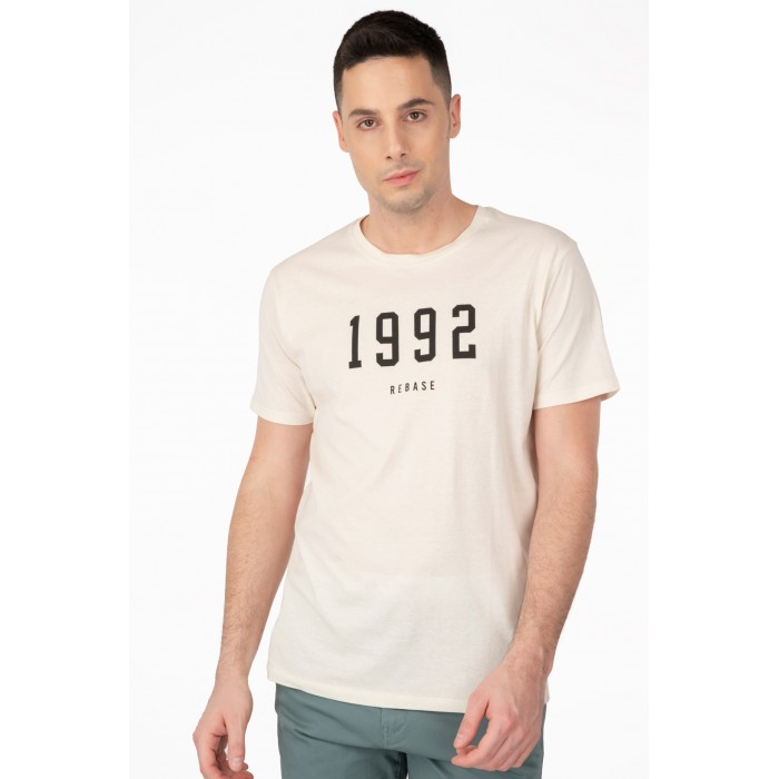 Μπλούζα Rebase 241-RTS-261 Ecru T-Shirt