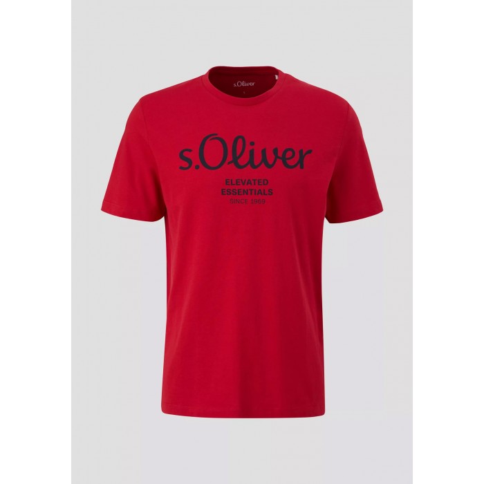 Μπλούζα Basic s.Oliver Logo 2139909 31D1 Red Chilli  T-Shirt