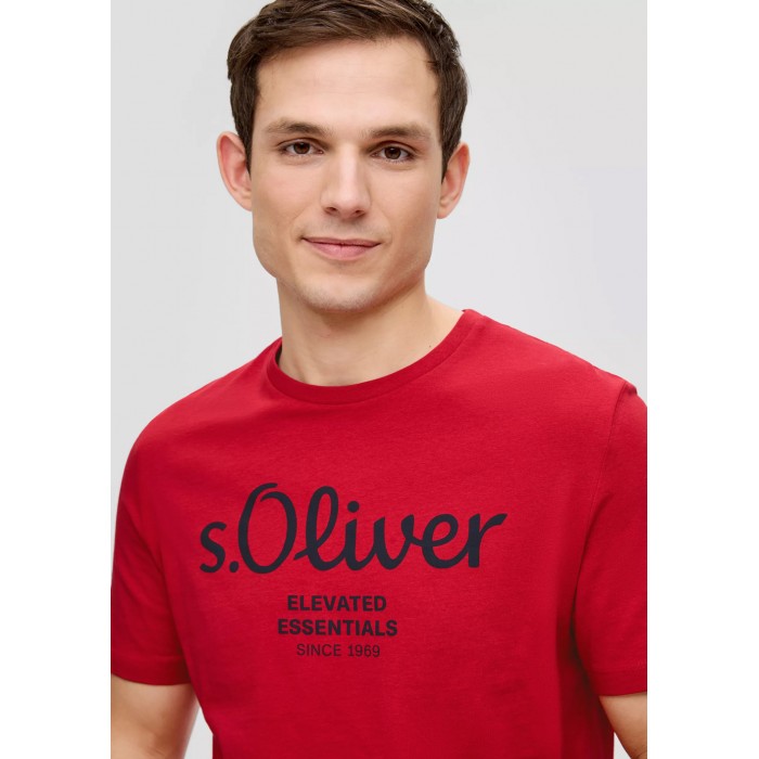 Μπλούζα Basic s.Oliver Logo 2139909 31D1 Red Chilli  T-Shirt