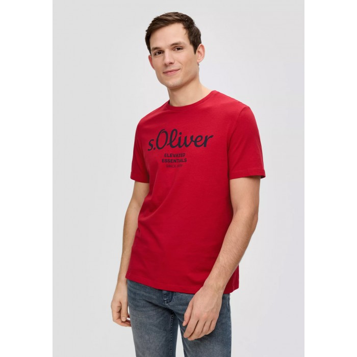 Μπλούζα Basic s.Oliver Logo 2139909 31D1 Red Chilli  T-Shirt