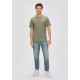 Μπλούζα Basic s.Oliver Logo 2141458 73D1 Olive T-Shirt