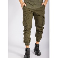 Παντελόνι Cargo Senior 1315  Χακί  με Λάστιχο 