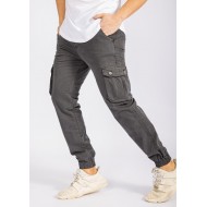 Παντελόνι Cargo Senior 1315  Ανθρακί με Λάστιχο 