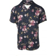 Floral Πουκάμισο Tessuti Digital 02184 Μπλε