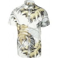 Floral Πουκάμισο Tessuti 02173 Digital Λευκό