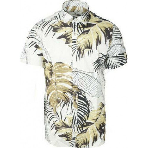 Floral Πουκάμισο Tessuti 02173 Digital Λευκό