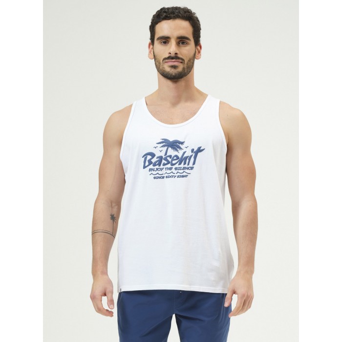 Tank Top  Basehit 211.BM37.40 White Tank top